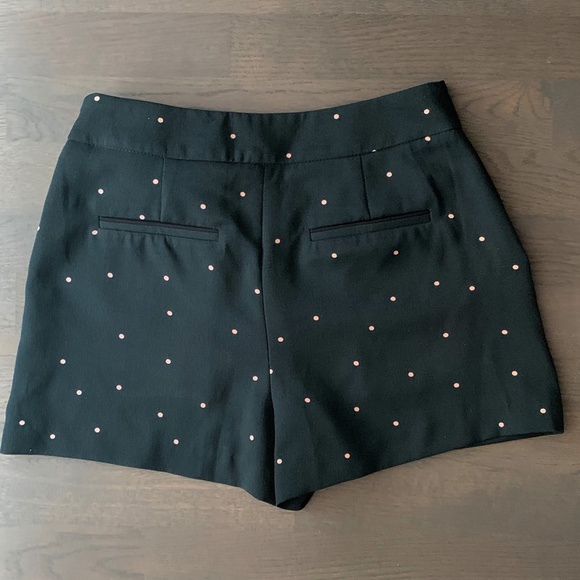 Zara | High-Waist Polka Dot Tailored Shorts - Picture 5 of 10
